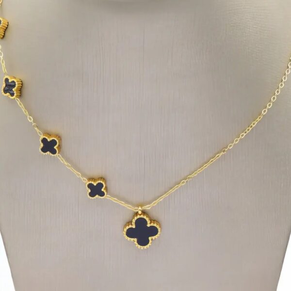 ΑΤΣΑΛΙΝΟ  ΧΡΥΣΟ ΚΟΛΙΕ ΜΕ ΤΕΤΡΑΦΥΛΛΟ ΜΟΤΙΦ